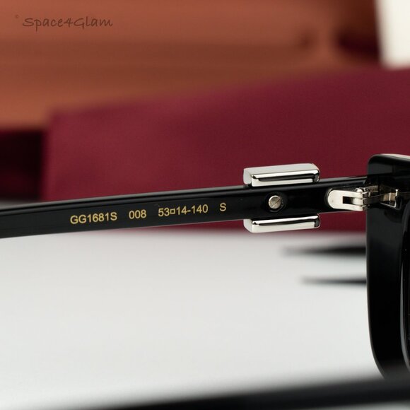 BRAND NEW Gucci GG1681S 008 Black Grey Cat Eye Women Sunglasses main image 9